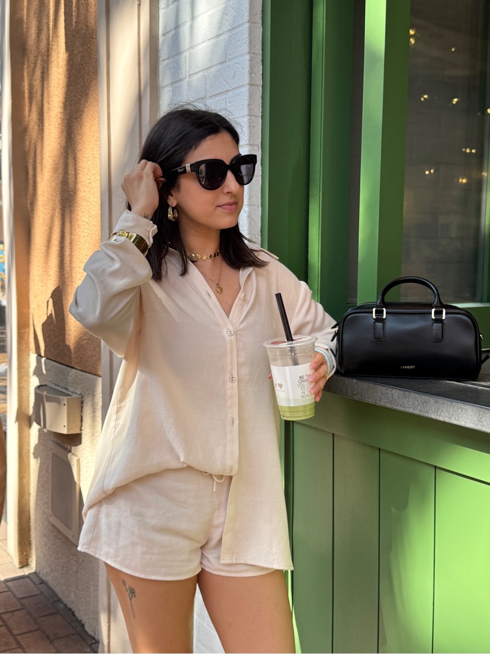 Princess Polly Set with Button-Up Shirt and Shorts the Chloe set